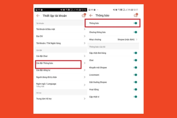 Cách Tắt Thông Báo Trên Shopee Gallery 2