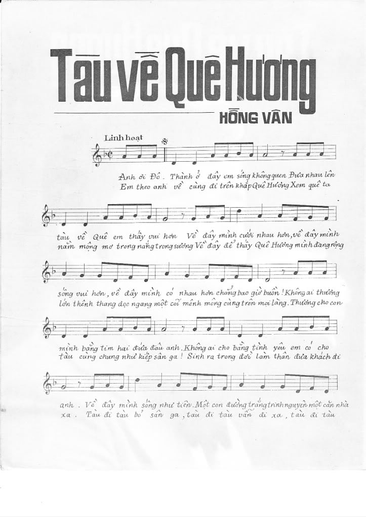Tàu Về Quê Hương Hợp Âm