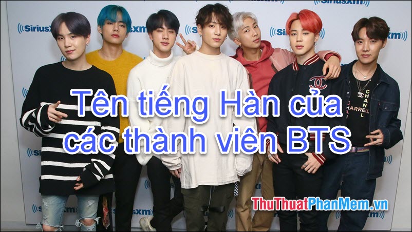 Tên Thật Của Các Thành Viên BTS Gallery 2
