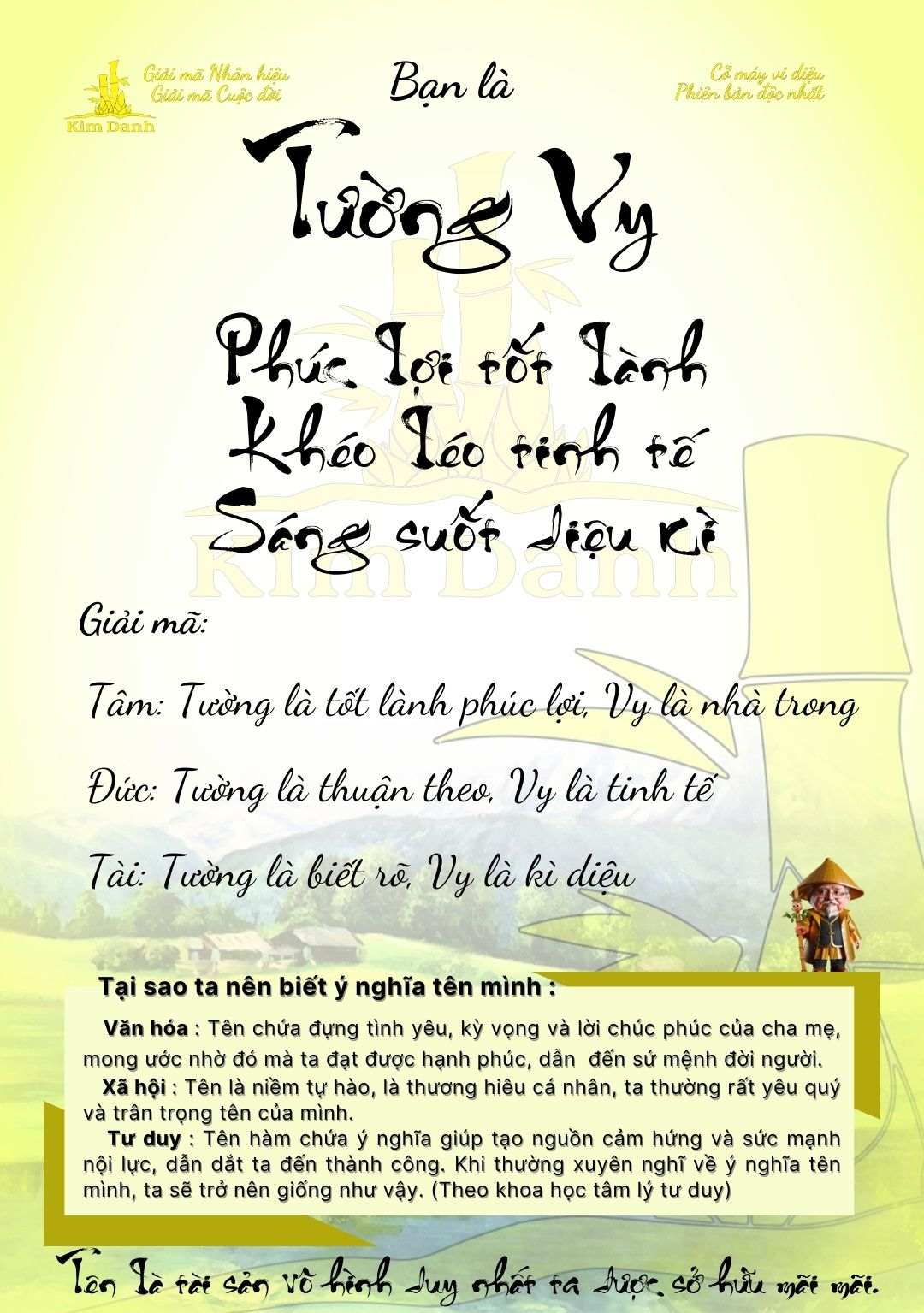 Tường Vy Có Ý Nghĩa Gì?