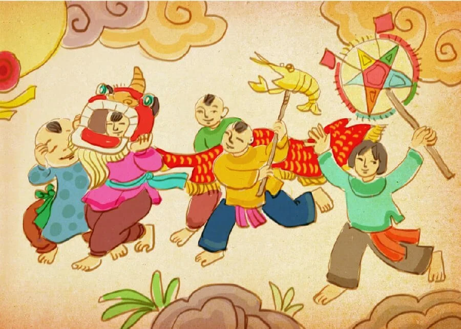 Vẽ tranh Tết Trung thu