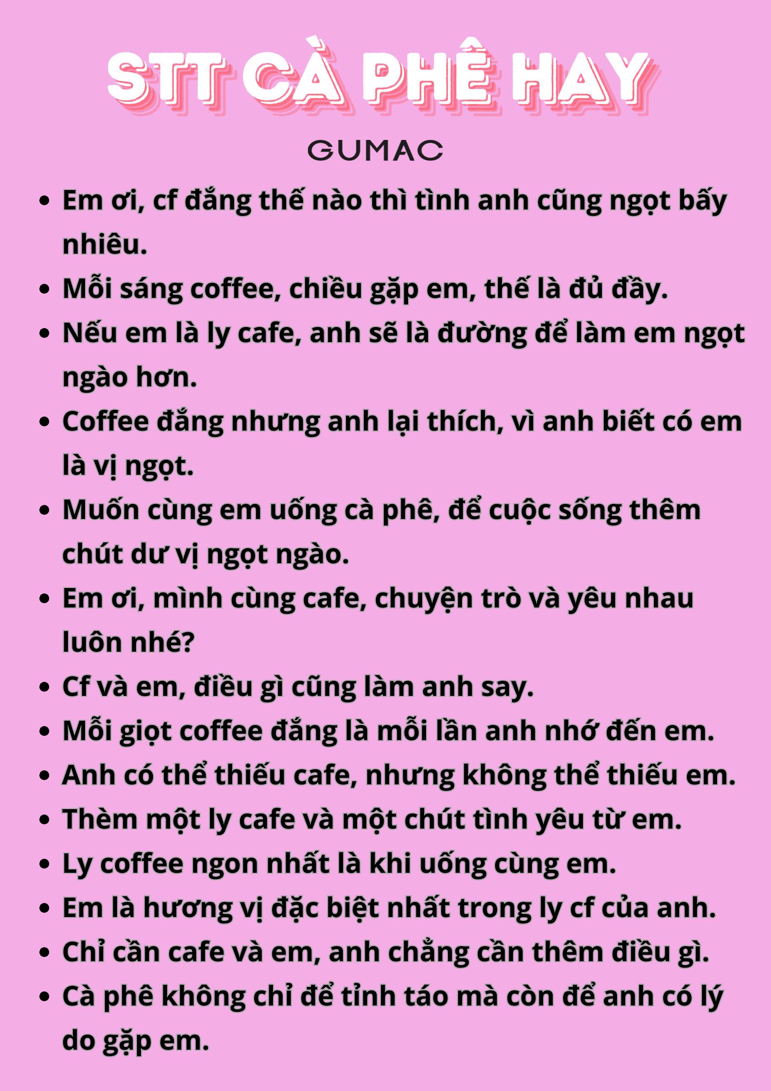 Thả Thính Bằng Cà Phê: Những Câu Nói Hay Nhất Gallery 2