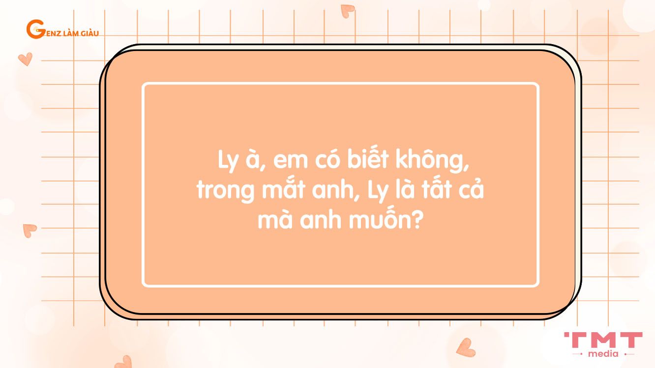 Thả Thính Tên Ly: Những Câu Nói Hay Nhất, Độc Đáo Nhất Để "Gục Ngã" Cô Gái Tên Ly