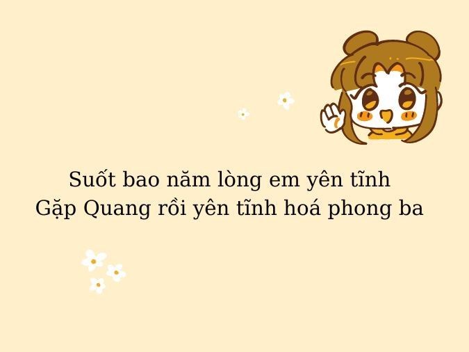 Thả Thính Tên Quang - Những Câu Thả Thính Hay Nhất Dành Cho Anh Chàng Tên Quang