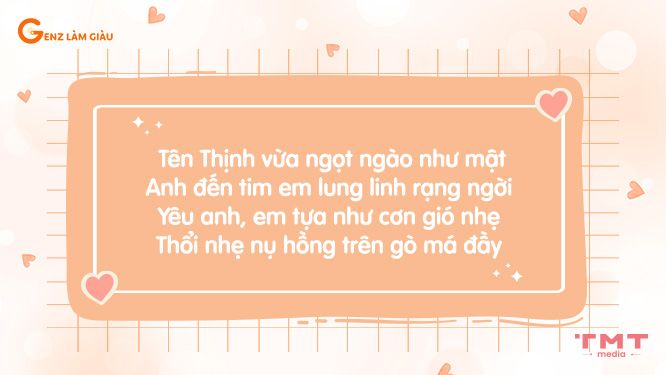 Tuyệt Chiêu Thả Thính Tên Thịnh: Chinh Phục Trai Đẹp Bằng Những Câu Nói Hay Nhất