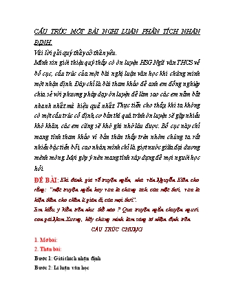 Cấu trúc bài văn nghị luận Gallery 2