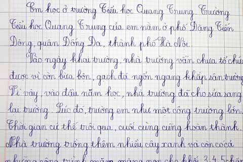 Tả Ngôi Trường Tôi