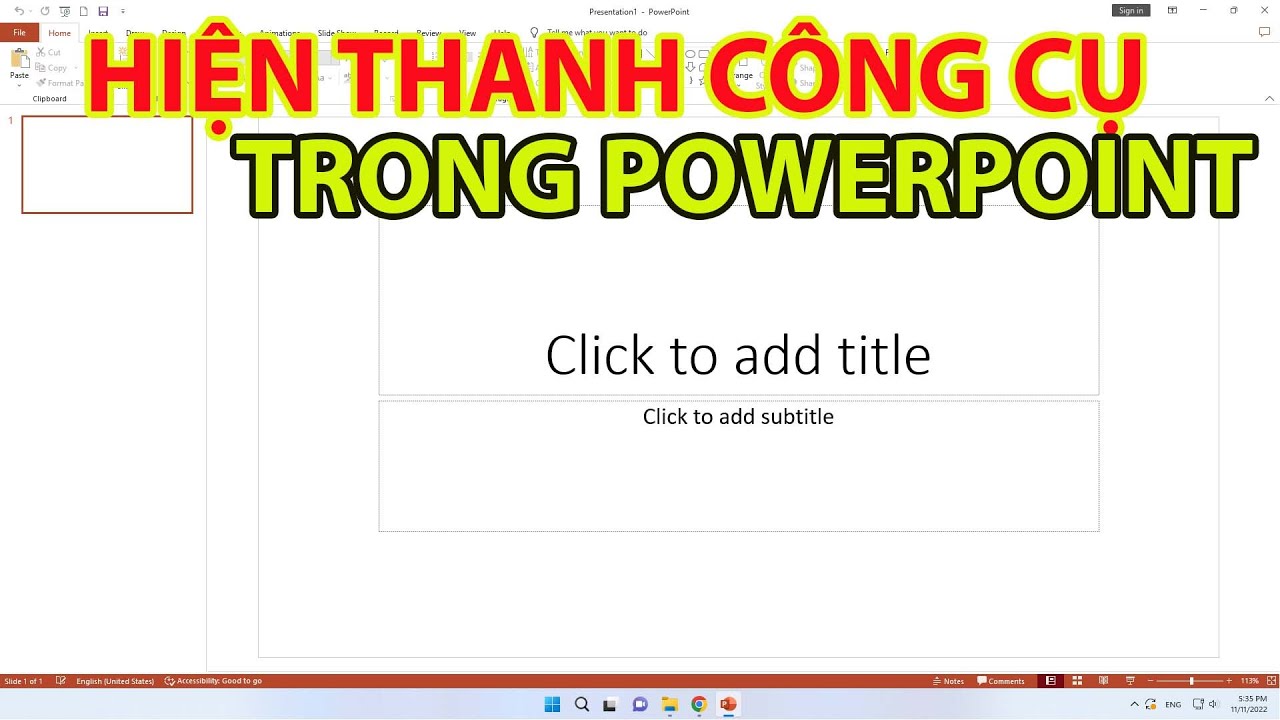 Thanh công cụ trong PowerPoint 2010 bị ẩn? Khắc phục ngay!