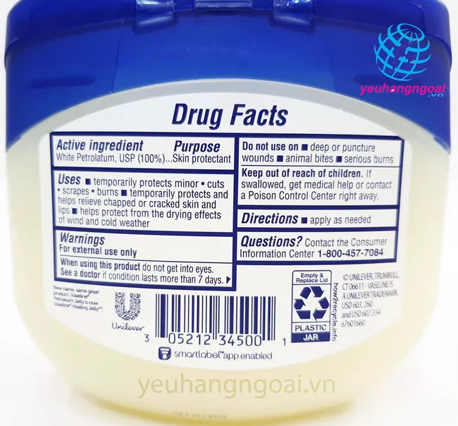Thành phần của Vaseline Gallery 1