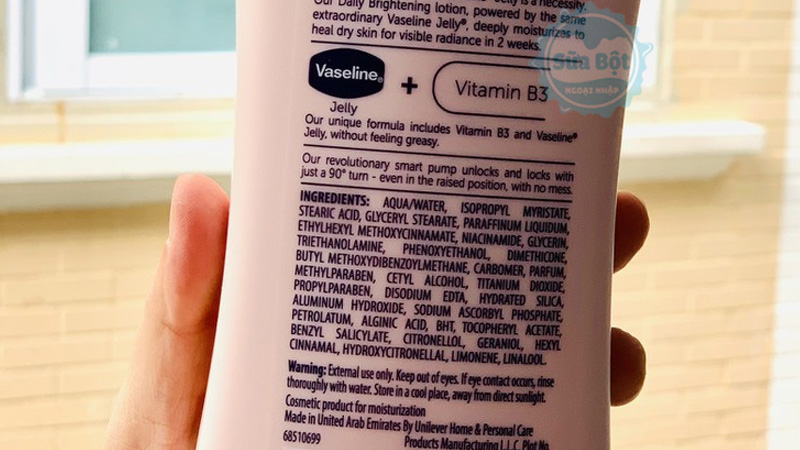 Thành phần của Vaseline