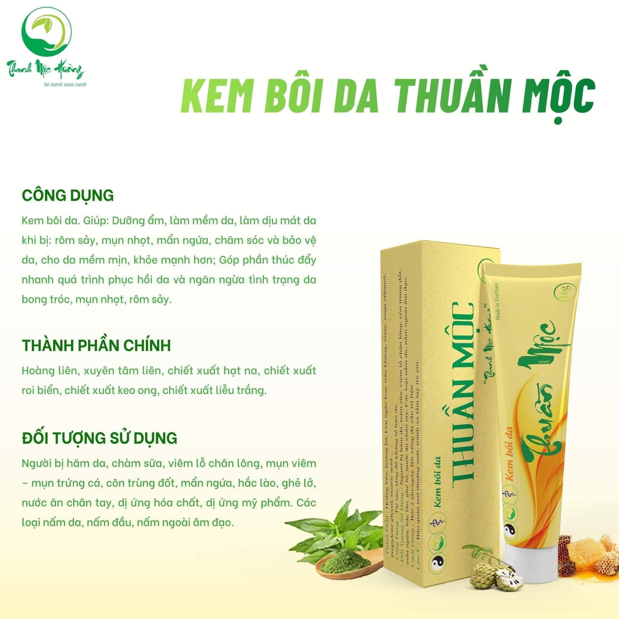Thuần Mộc Bôi Da: Giải Pháp Chăm Sóc Da An Toàn và Hiệu Quả Gallery 1