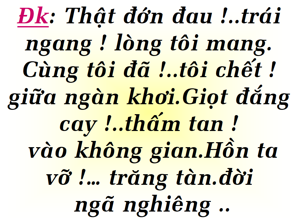 Thật Đớn Đau Trái Ngáng Lòng Tôi Mang