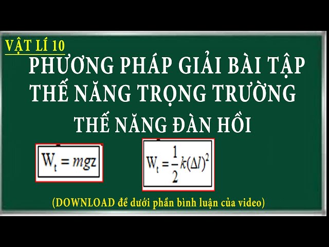 Công thức tính thế năng Gallery 1