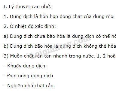 Thế nào là dung dịch?