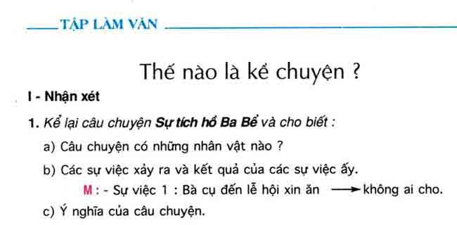 Thế nào là kể chuyện?