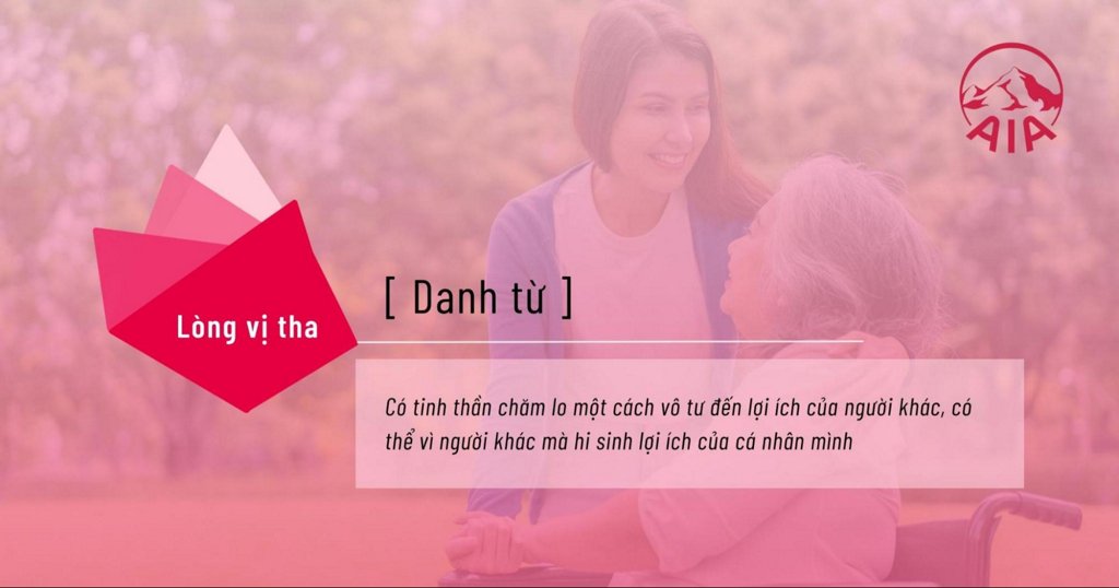 Thế nào là lòng vị tha?