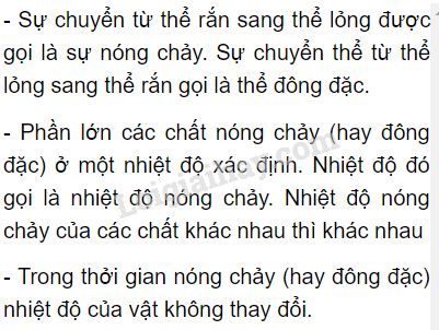 Thế nào là sự đông đặc?