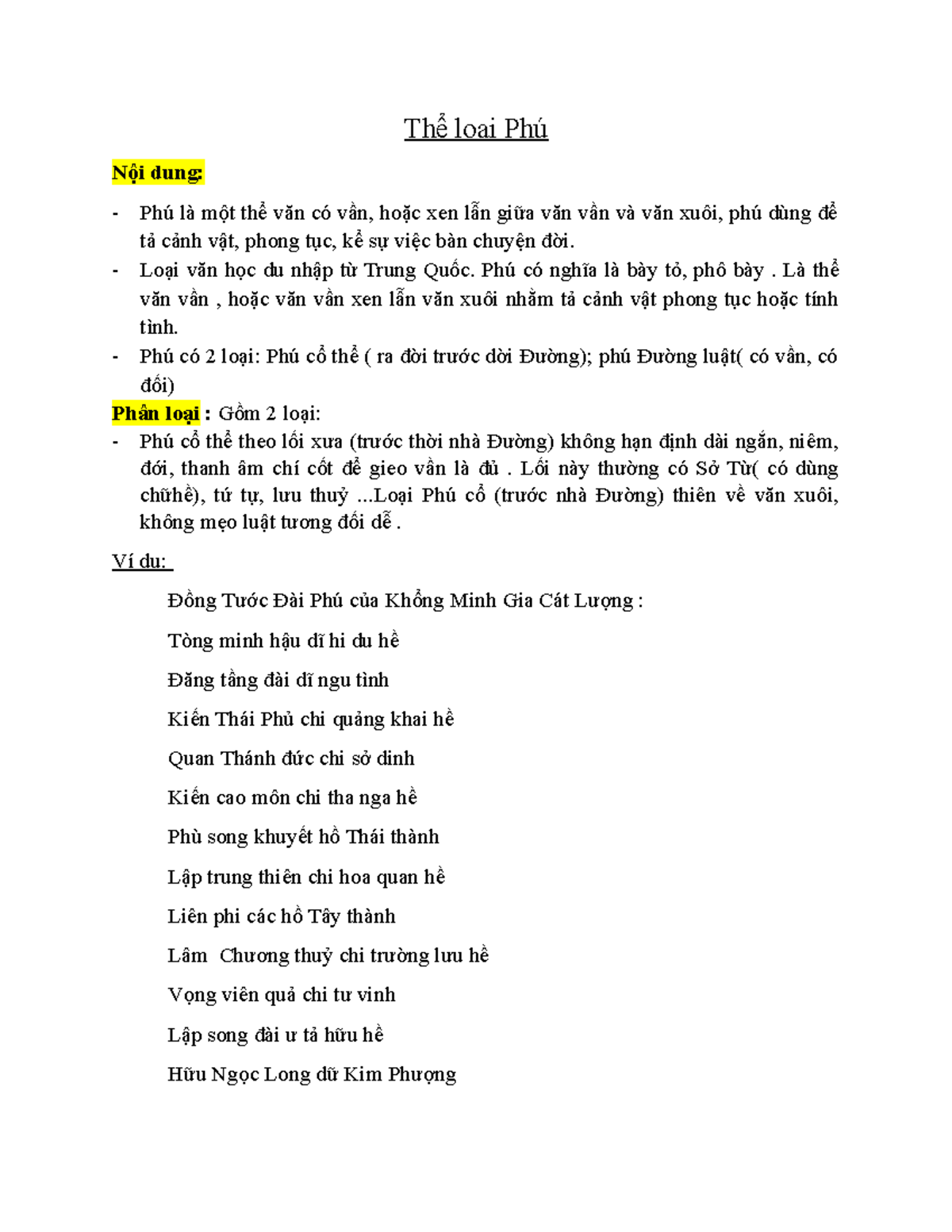 Thể Phú Là Gì?