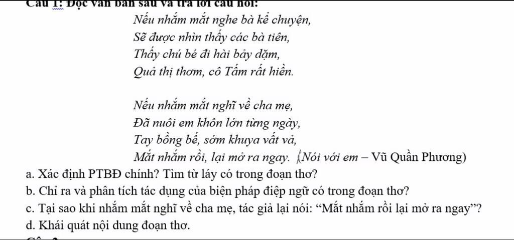 Vì sao khi bạn nhỏ nghĩ về cha mẹ mắt nhắm rồi lại mở ra ngay?