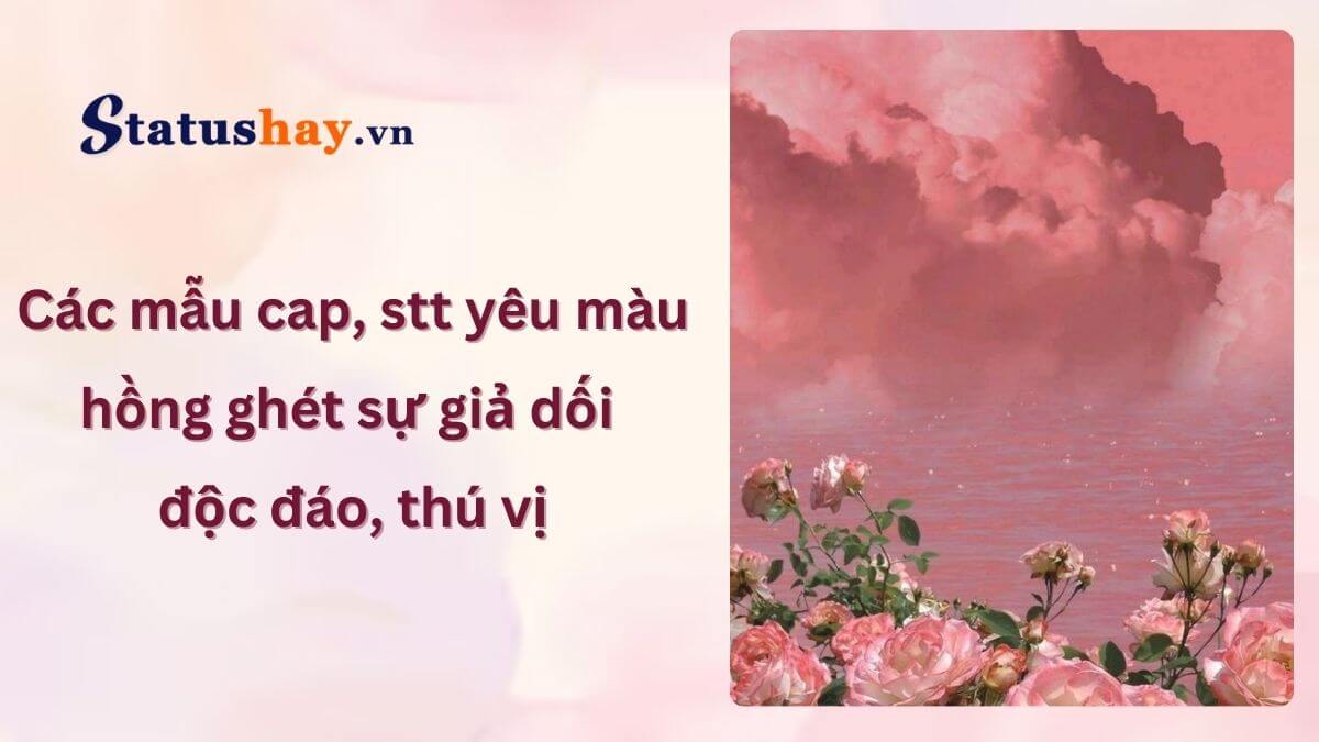 Thích Màu Hồng Ghét Sự Giả Dối