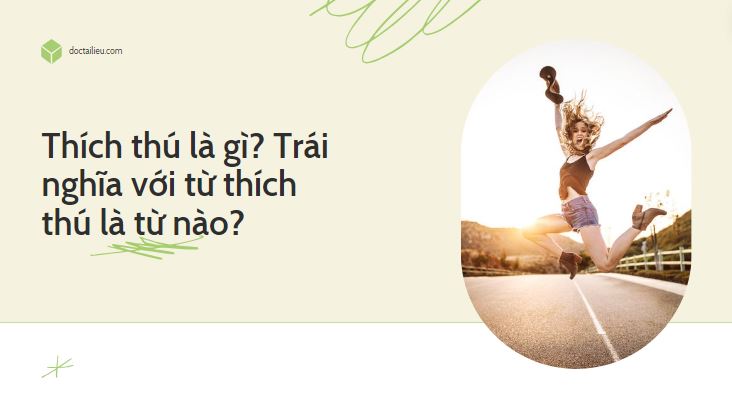 Thích thú là từ loại gì?