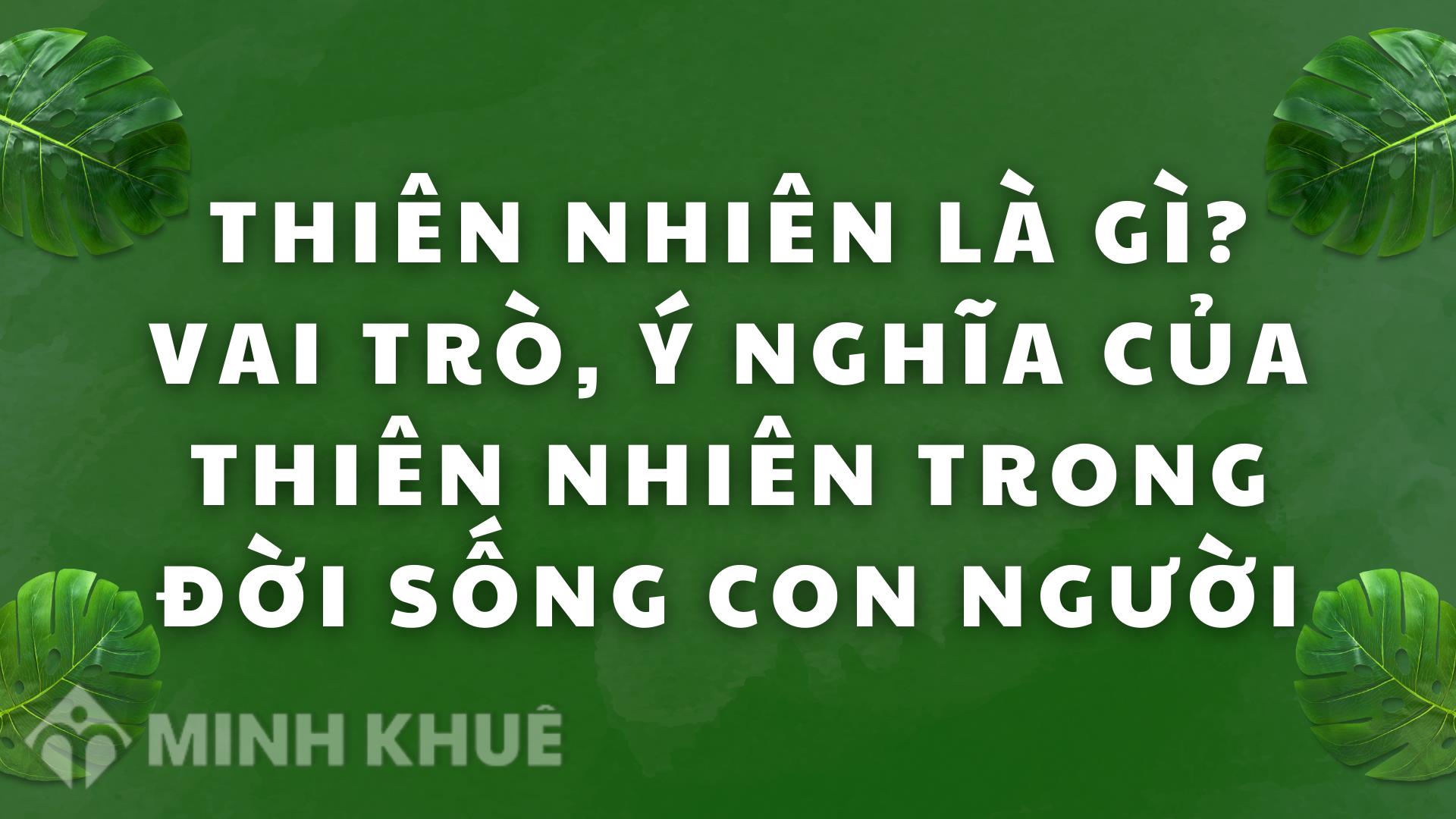 Thiên nhiên có nghĩa là gì?
