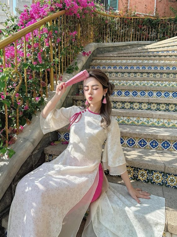 Mẫu Áo Dài Lụa Tơ Tằm Đẹp Gallery 2