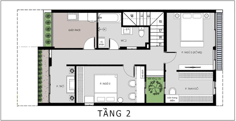 Thiết kế nhà rộng 7m dài 15m: Giải pháp tối ưu cho không gian sống hiện đại