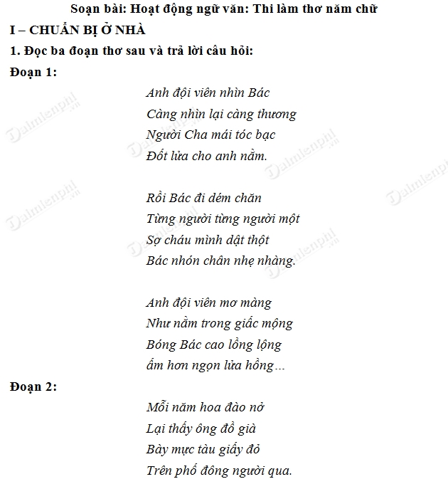 Thơ 5 chữ lớp 6: Tổng hợp bài thơ hay và cách làm bài thơ 5 chữ
