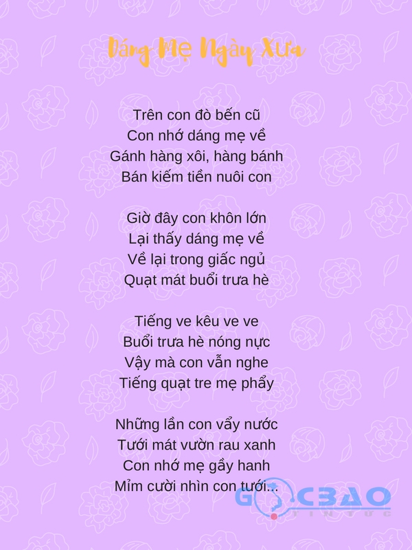 Thơ 5 chữ về mẹ - Những vần thơ xúc động về tình mẫu tử