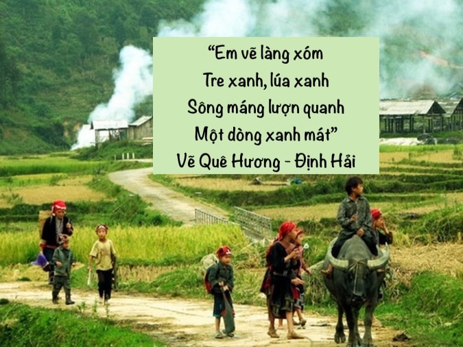 Thơ 5 chữ về quê hương - Gợi nhớ miền quê yêu dấu