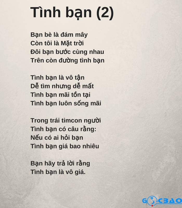 Thơ 5 chữ về tình bạn: Những vần thơ chan chứa tình cảm