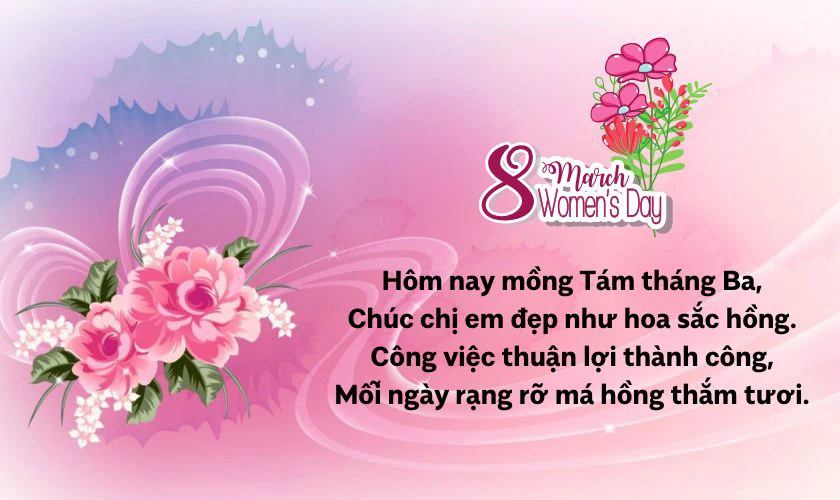 Thơ 8/3 tặng đồng nghiệp