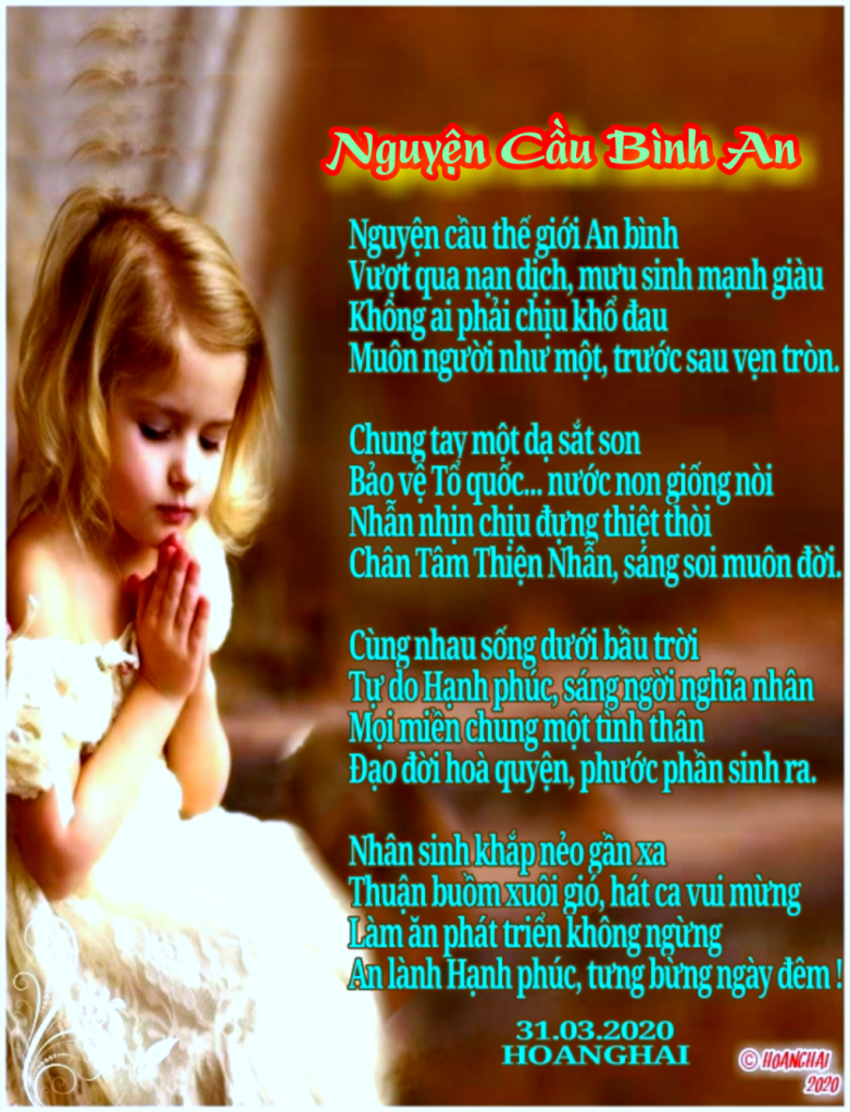 Thơ Cầu Nguyện Bình An