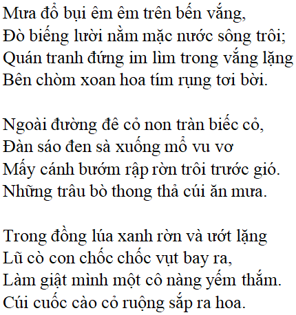 Thơ Chiều Xuân