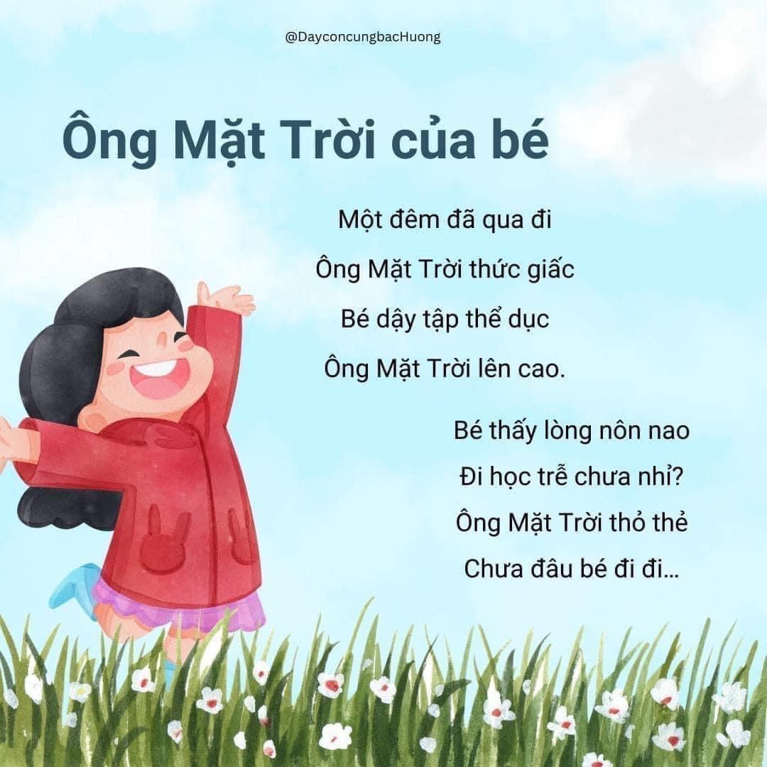 Thơ Cho Trẻ Em Hay Và Ý Nghĩa Nhất