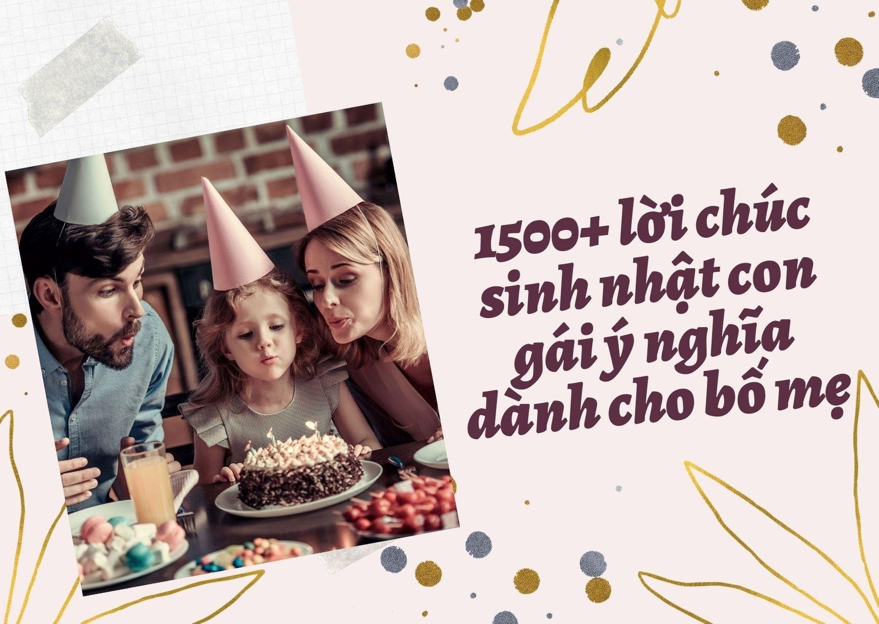 Thơ Chúc Mừng Sinh Nhật Con Gái Yêu