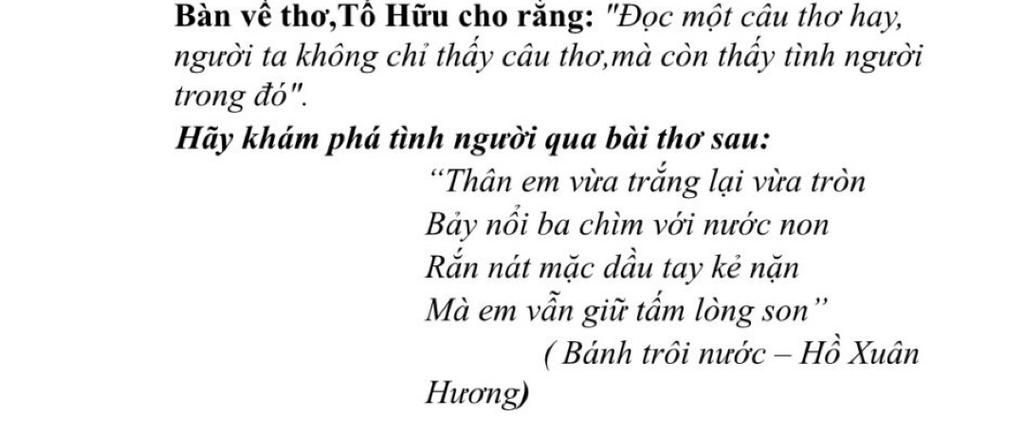 Đọc một câu thơ hay: Người ta không thấy câu thơ, chỉ còn thấy tình người Gallery 2