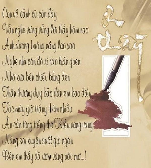 Thơ Hay Về Ngày 20/11 - Lời Tri Ân Thầy Cô Gallery 1