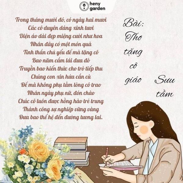Thơ Lục Bát Về Cô Giáo: Những Vần Thơ Ngợi Ca Tấm Lòng Thầy Cô