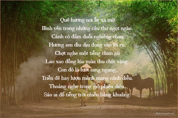 Những bài thơ lục bát hay nhất về tình yêu, quê hương và cuộc sống Gallery 2