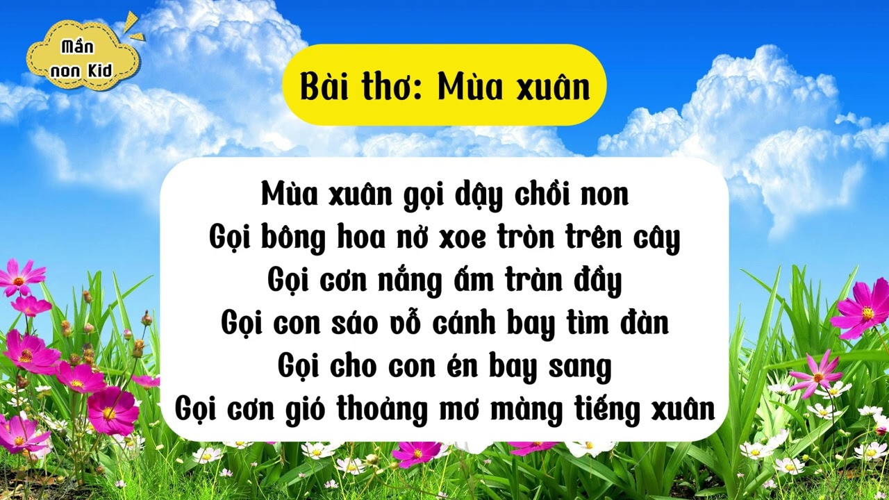 Thơ Mùa Xuân Hay Nhất