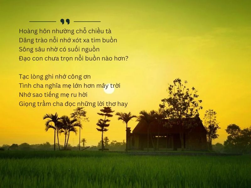 Thơ Nhớ Nhà Ngắn