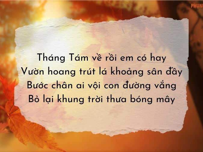 Thơ Tháng Tám - Vẻ Đẹp Mùa Thu Trong Từng Vần Thơ Gallery 2