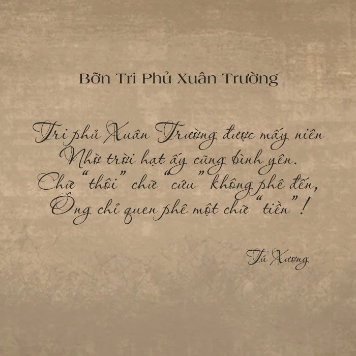Thơ trào phúng của Tú Xương:  Sự hài hước, châm biếm đanh thép phản ánh xã hội đương thời