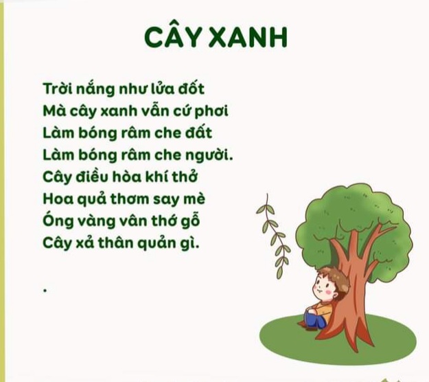 Thơ về cây xanh – Gợi cảm hứng từ thiên nhiên tươi đẹp