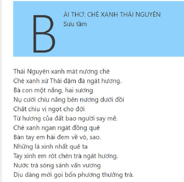 Thơ về Chè - Hương Vị Truyền Thống Việt Nam Gallery 1
