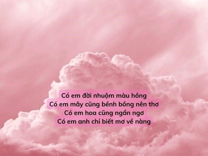 Thơ về Cô Gái Mặc Áo Hồng