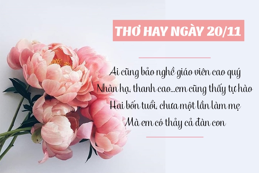 Thơ về Cô Giáo Mầm Non Ngắn