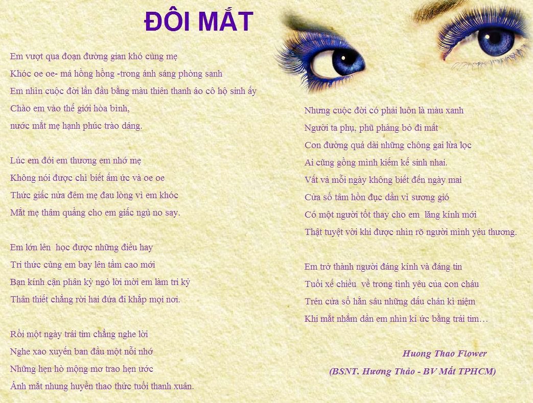 Thơ Về Mắt - Cảm xúc thăng hoa trong từng ánh nhìn Gallery 2